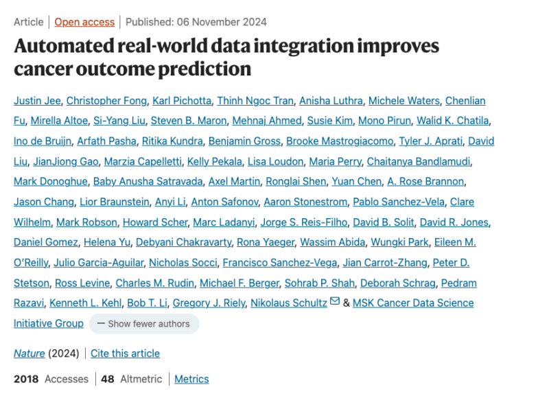 Anirban Maitra Highlights New MSK Cancer Center Study on Data Integration